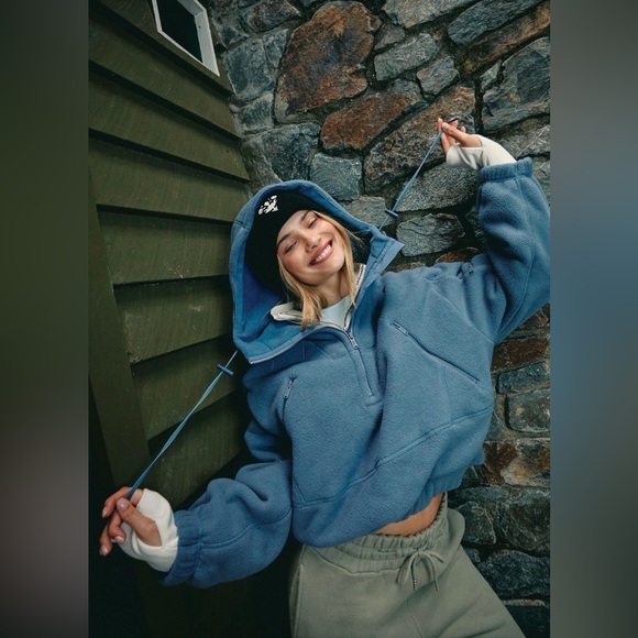 Free people wild and free fleece pullover skyline - Picture 2 of 9